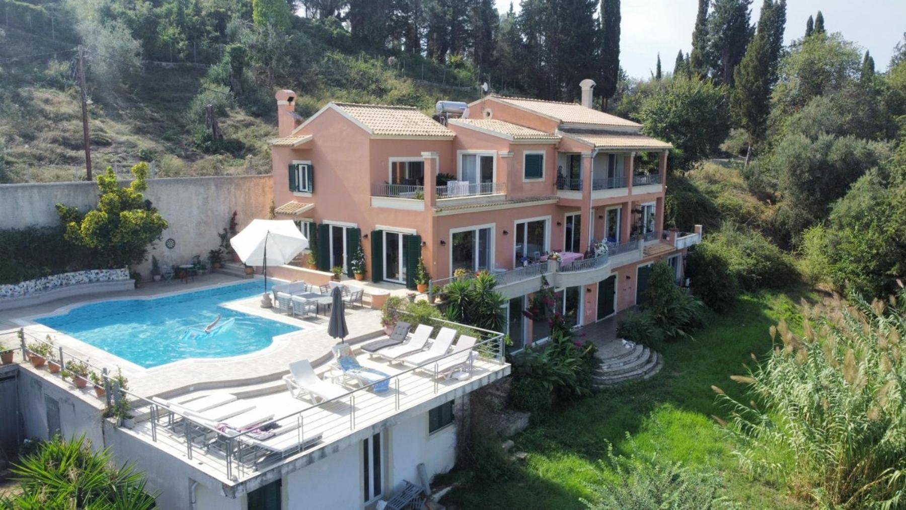 Casa T With Amazing Views In Corfu Villa Kontokali Esterno foto
